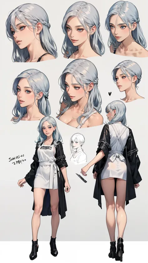 ((masterpiece)),(((best quality))),((character design sheet)), ((full body view)) illustration,catalogue of sex slaves,1girl, th...