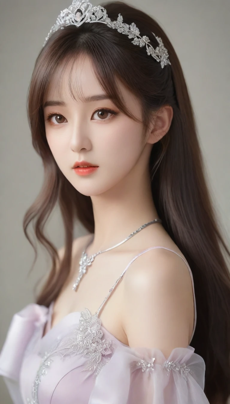 a close up of a woman with long hair wearing a dress, gorgeous young korean woman, beautiful young korean woman, cai xukun, beautiful south korean woman, dilraba dilmurat, yanjun chengt, gorgeous chinese model, ruan jia beautiful!, xision wu, sha xi, wenfei ye, xianxia, korean girl, xianxia fantasy