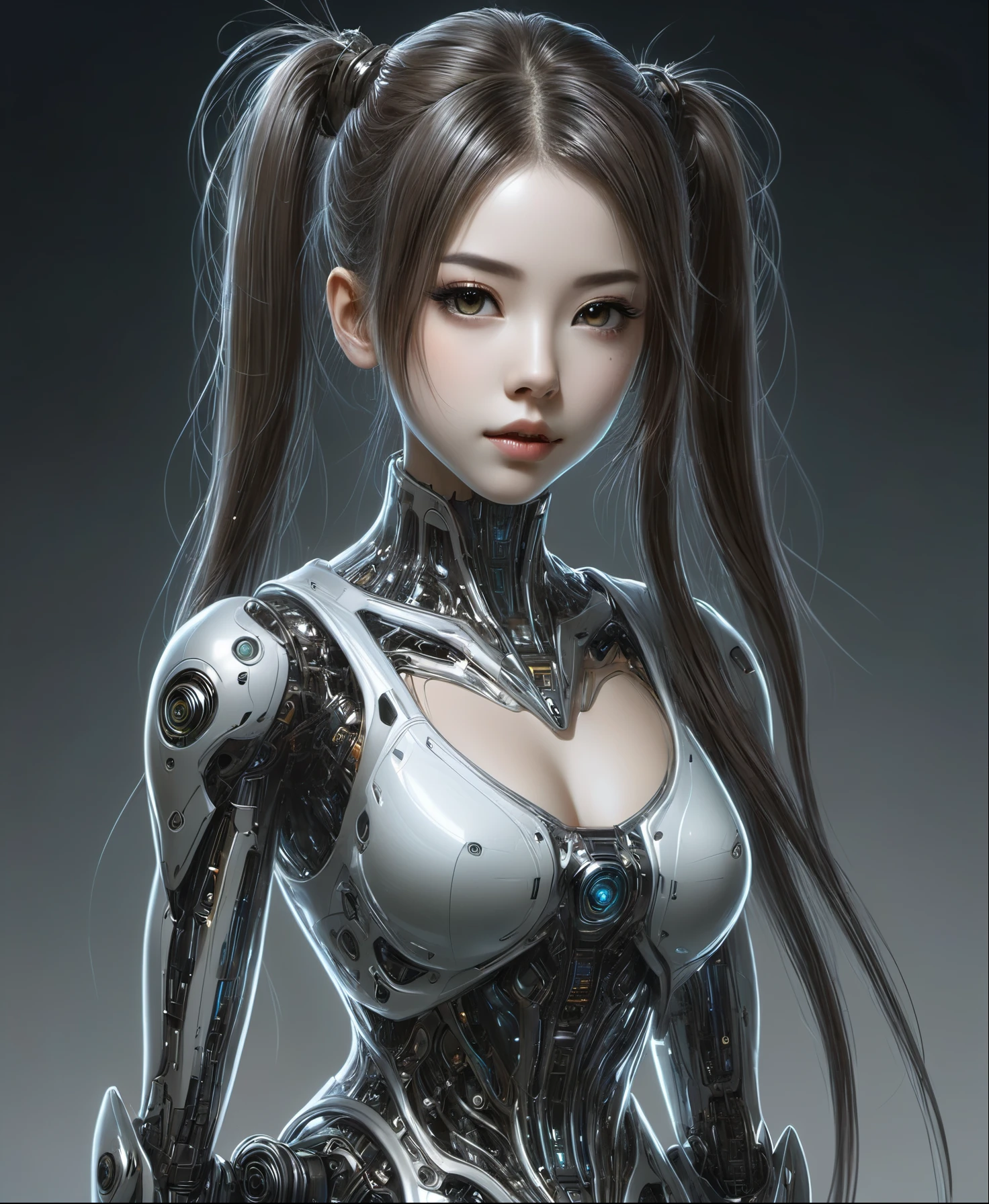 Woman in a futuristic suit with a ponytail, Cyborg - Girl, cute cyborg girl, beautiful cyborg girl, Beautiful white female cyborg, perfect robot girl, perfect anime Cyborg Woman, Beautiful female robot!, The perfect female cyborg, beautiful robot woman, girl robot, Cyborg Woman, Beautiful female robot