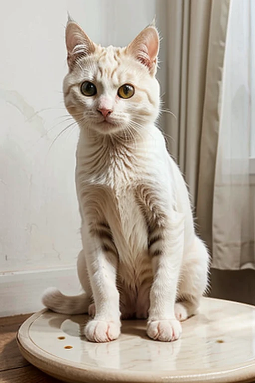 a very cute cat drinking its bowl of milk, ultra-realistic