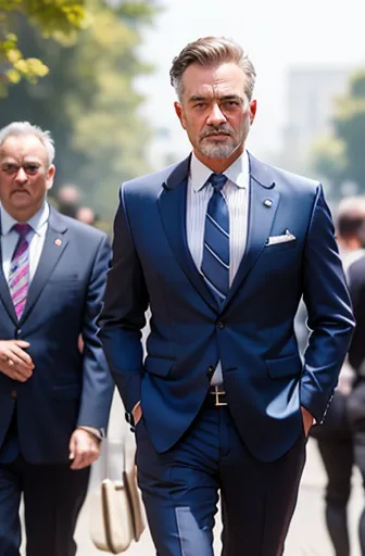 naked, middle-aged men&#39;s suits, shrewd and cynical