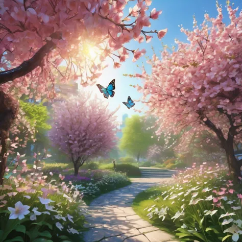 Spring Morning, aesthetic, (best quality,4k,8k,highres,masterpiece:1.2),ultra-detailed,(realistic,photorealistic,photo-realistic...