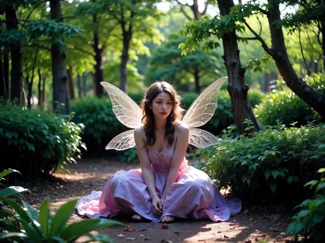 Realistic Photography, Beautiful Fairy ,Fantasy Forest