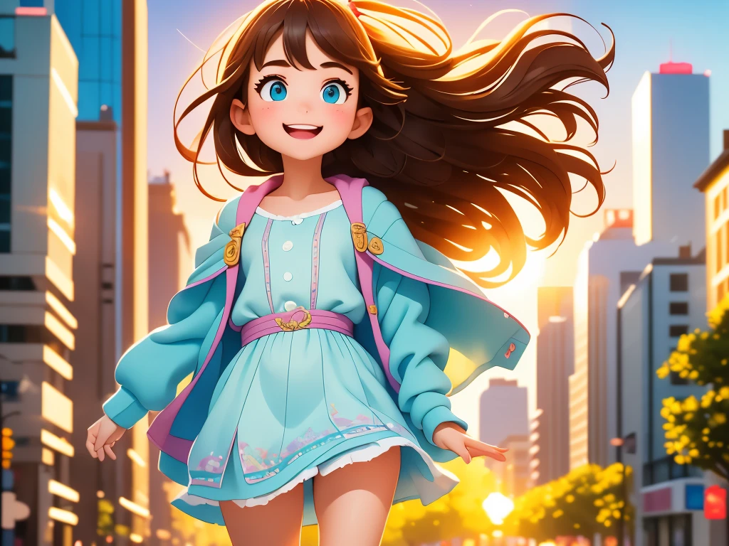 (best quality,4k,highres,masterpiece:1.2),ultra-detailed,realistic,photorealistic:1.37,portraits,fine art,crayon,impressionism,pastel,studio lighting,professional,sharp focus,HDR,UHD,physically-based rendering,vivid colors,bokeh,colorful lighting

A girl riding on Godzilla, walking through the streets. The girl's face is filled with excitement and joy as she holds onto Godzilla's scales tightly. The cityscape in the background is beautifully illuminated, with warm sunlight shining through the buildings. The girl's hair flows in the wind, with strands gently swaying as she rides on Godzilla's back. The streets are filled with people who are in awe of the magical sight they behold. The buildings are rendered in ultra-detailed fashion, showcasing intricate architectural designs and textures. The girl's clothes are vibrant and colorful, adding to the overall lively atmosphere of the scene. The artist uses a combination of impressionism and pastel techniques, creating a dreamlike environment. The lighting is carefully crafted to highlight the girl, Godzilla, and the city, with soft studio lighting creating a warm and inviting ambiance. The final artwork is a masterpiece, with high-resolution details that bring the scene to life.