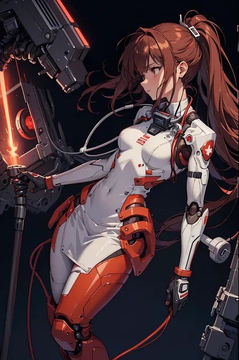 (masterpiece, top quality, best quality, official art, beautiful and aesthetic:1.2), (1 Female Combat Medic), extreme detailed,c...