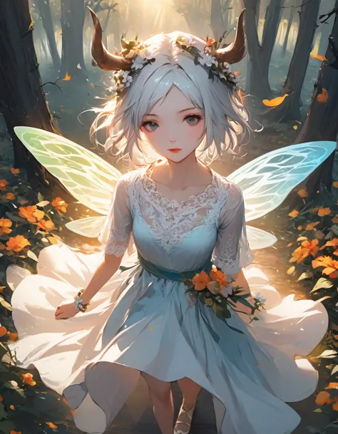 extremely delicate and beautiful,(fantasy),ultra detailed,(extreme detailed illustration),highres,translucent hair, (glowing inn...