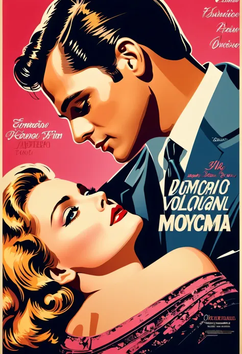 Vector art, romantic film posters, professional design, (Masterpiece), (Best Quality), (Ultra high Detailes)