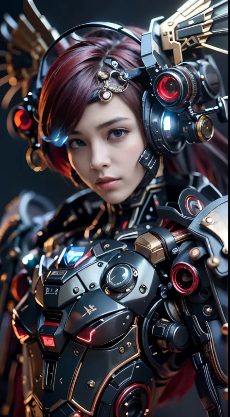 (top-quality:1.2, masterpiece)、ultra high resolution、extremely ultra surrealism, (Photorealsitic:1.4)、Raw photo、Steampunk Battle...