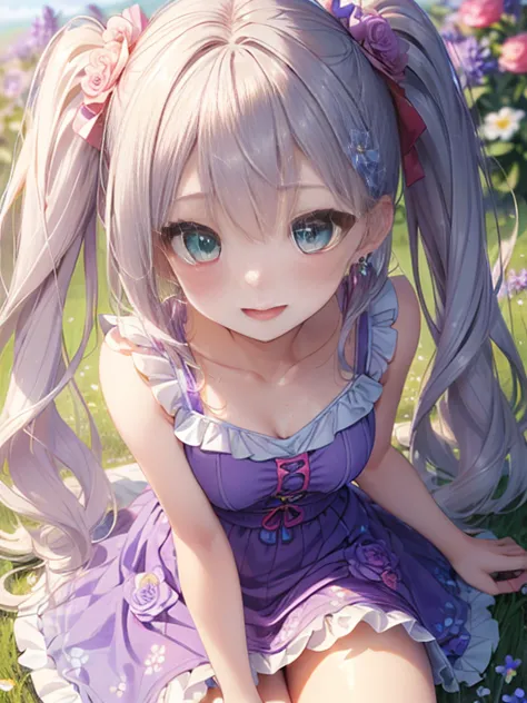 小さなgirl、the arrival of spring、big butt、 (alone:1.5,)super detailed,bright colors, very beautiful detailed anime face and eyes, l...