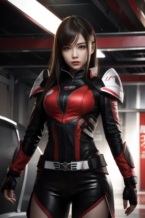 (high quality), (masterpiece), (detailed), 8k hyper-realistic portrayal of airspeed ace cloths, featuring a japanese girl charac...