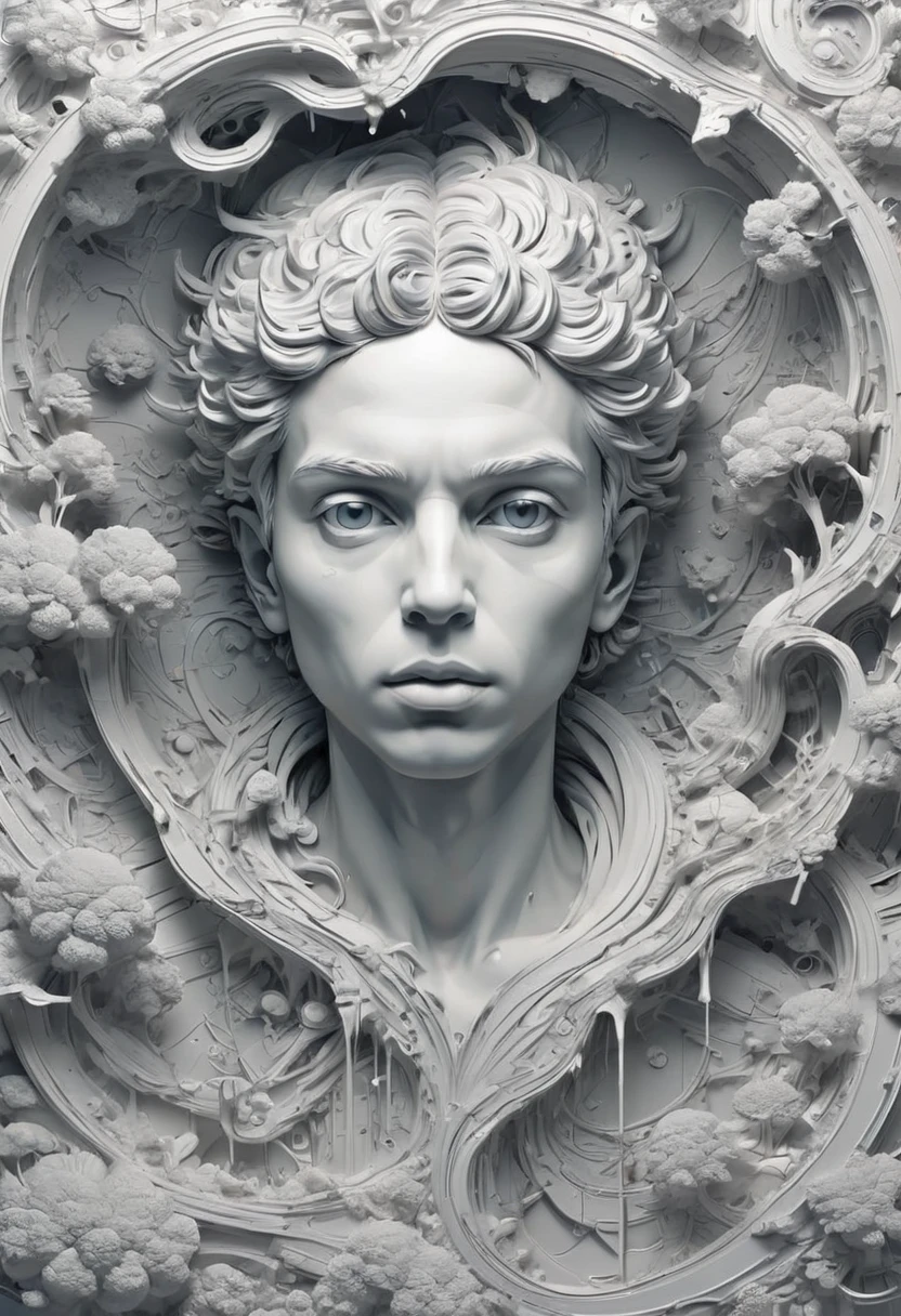 by Daniel Arsham, Vector Art, flat, Minimalism, best quality, masterpiece, very aesthetic, perfect composition, intricate details, ultra-detailed