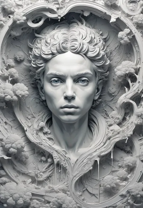 by daniel arsham, vector art, flat, minimalism, best quality, masterpiece, very aesthetic, perfect composition, intricate detail...