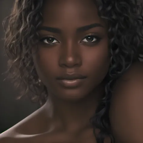 best quality, masterpiece, ultra-detailed, perfect, beautiful black female, close up, hdr, portraits, elegant pose, captivating ...