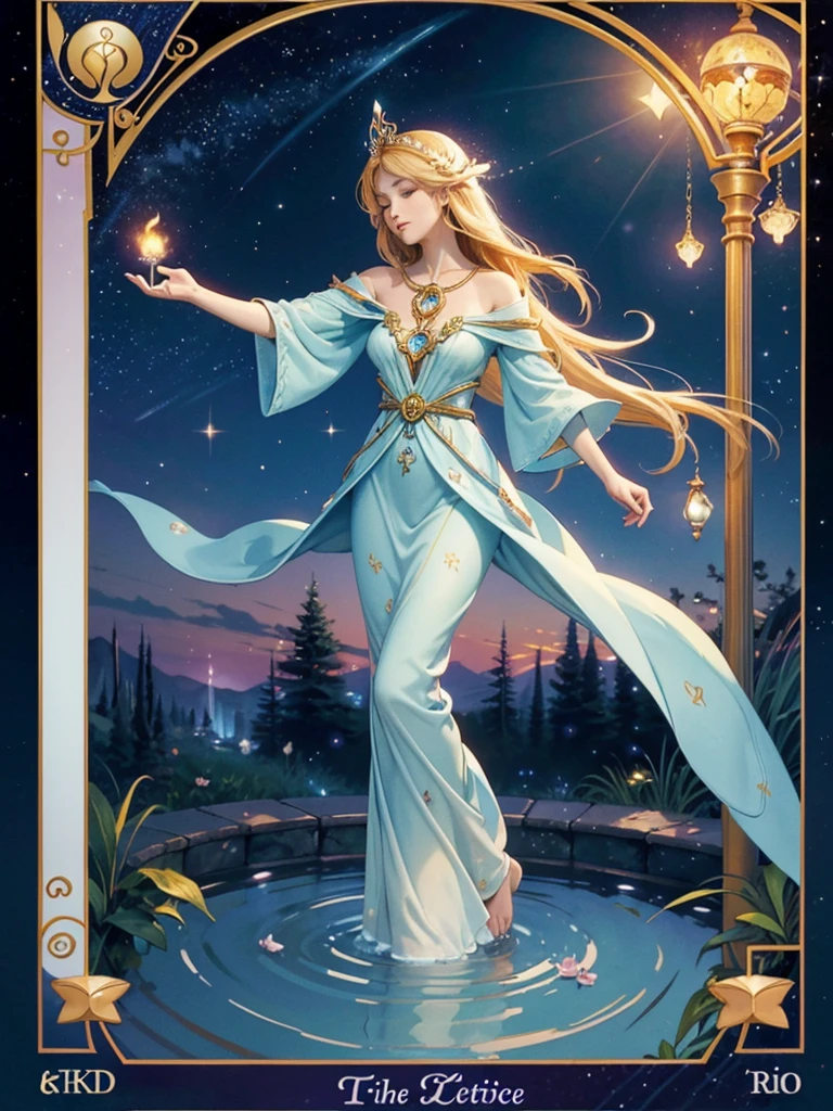 (best quality,4k,highres,masterpiece:1.2),detailed tarot cards,heartwarming symbols of love and peace,richly illustrated cards,beautifully designed with intricate details,vibrant colors and sharp focus,realistic and enchanting tarot imagery,exquisite hand-drawn artwork,emotional and meaningful illustrations,hopeful and calming depictions,spiritual and harmonious symbolism,artistic renditions of love and peace motifs,varied and diverse deck of cards,unique interpretations of traditional tarot symbolism,inspiring and uplifting representations of love and peace,romantic and serene atmosphere,midnight blue and warm golden hues,soft candlelight illuminating the cards,subtle ethereal glow shining from within the illustrations,dreamlike and magical illumination,mystical and enchanting ambiance,gentle moonlight casting a soft glow on the cards,transcendent and intimate connection with the universe,whispering messages of love and peace,serendipitous moments of guidance and clarity,endless possibilities and deep insights revealed in the cards,luminous stars sprinkled across the night sky,peaceful garden background with blooming flowers and tranquil water features,flickering fireflies dancing in the twilight,dove of peace gracefully soaring in the distance,captivating and ethereal energy emanating from the cards.