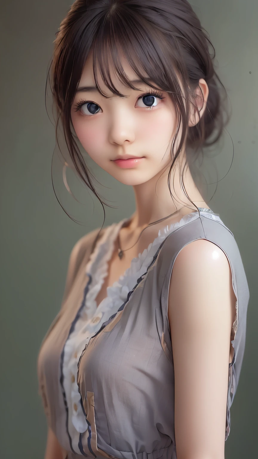 ((sfw: 1.4)), ((detailed face,  professional photography)), ((sfw, Business Professional Attire, 1 Girl)), Ultra High Resolution, (Realistic: 1.4), RAW Photo, Best Quality, (Photorealistic Stick), Focus, Soft Light, ((20 years old)), ((Japanese)), (( (young face))), (surface), (depth of field), masterpiece, (realistic), woman, bangs, ((1 girl))

