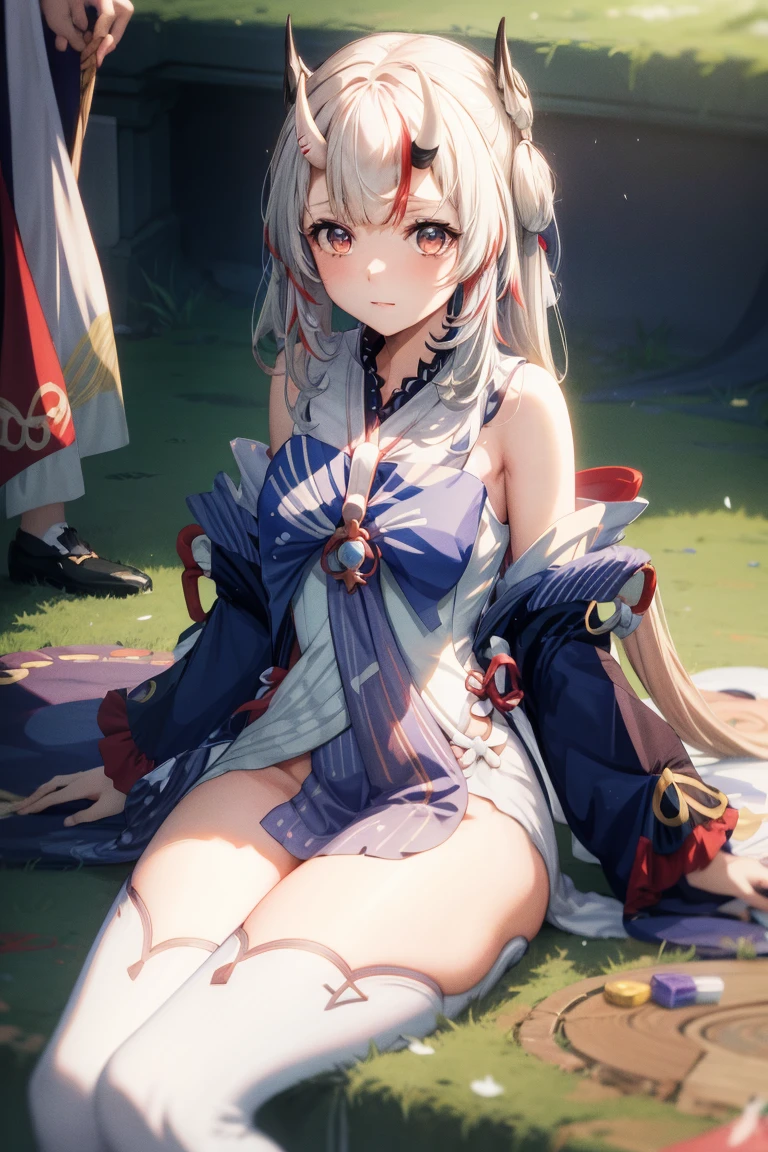 Anime girl sitting on chair in white dress, cute anime waifu in a nice dress, azur lane style, Guweiz in Pixiv ArtStation, trending on artstation pixiv, Guweiz on ArtStation Pixiv, Anime goddess, onmyoji, trending on cgstation, style of anime4 K, Guviz, perfect body, perfect breast,((Best quality, 8k, Masterpiece :1.3)), Sharp focus :1.2, Perfect body beauty: 1.4, lewd face and holding condoms,hand between leg,