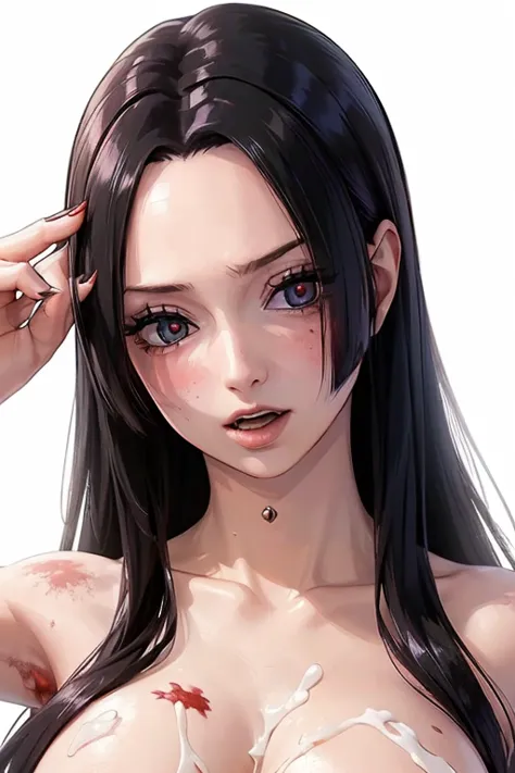 (((masterpiece))), (((best quality))), ((ultra-detailed)), (highly detailed CG illustration), Boa Hancock, (nsfw:1.4), (masterpi...