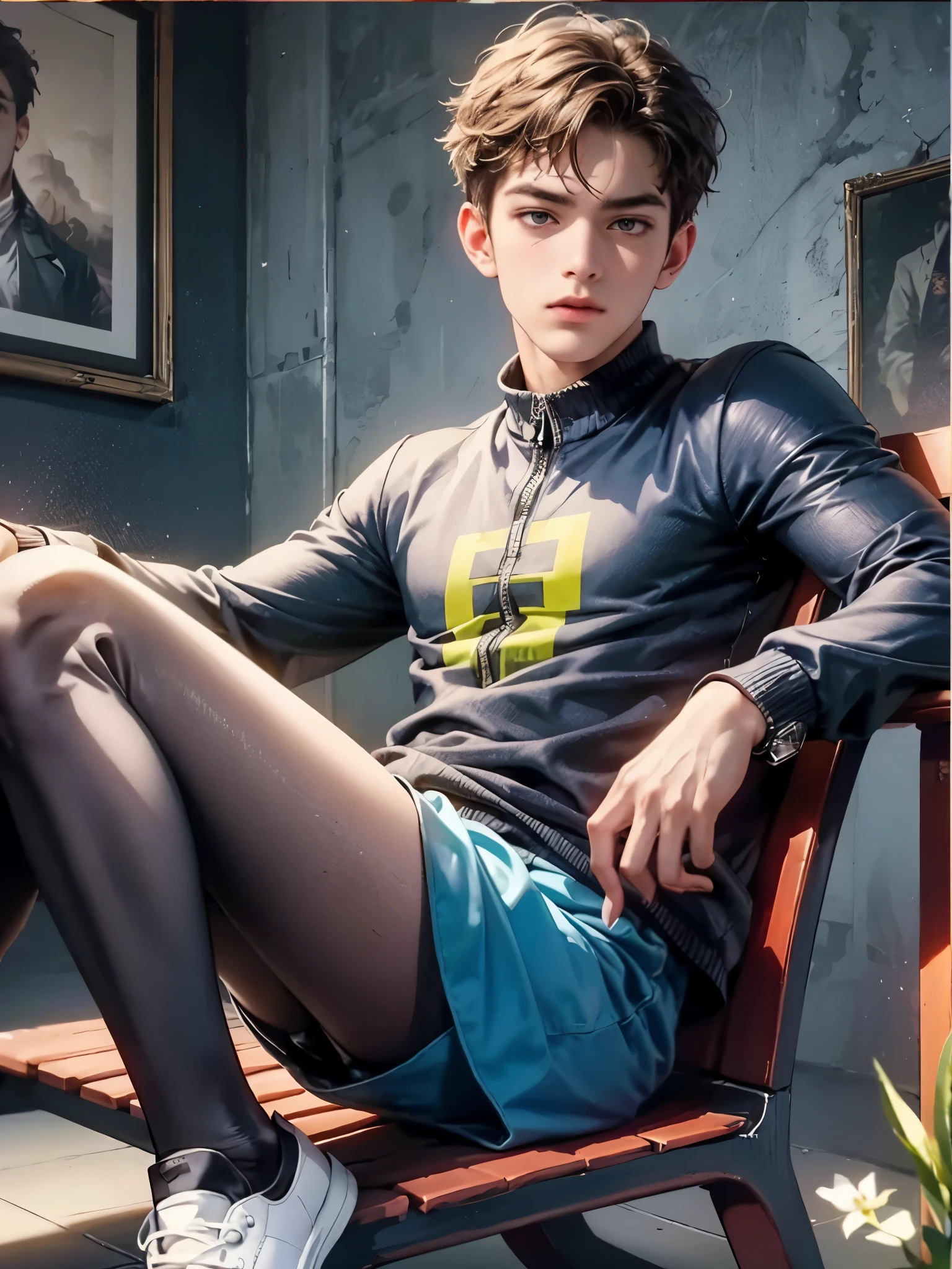 (masterpiece, top quality, best quality, official art, beautiful and aesthetic:1.2), boy, handsome, extreme detailed faces, (fractal art:1.3), colorful, highest detailed, (perfect face), shiny skin, HDR, cantarella, extremely detailed dress, detailed background 