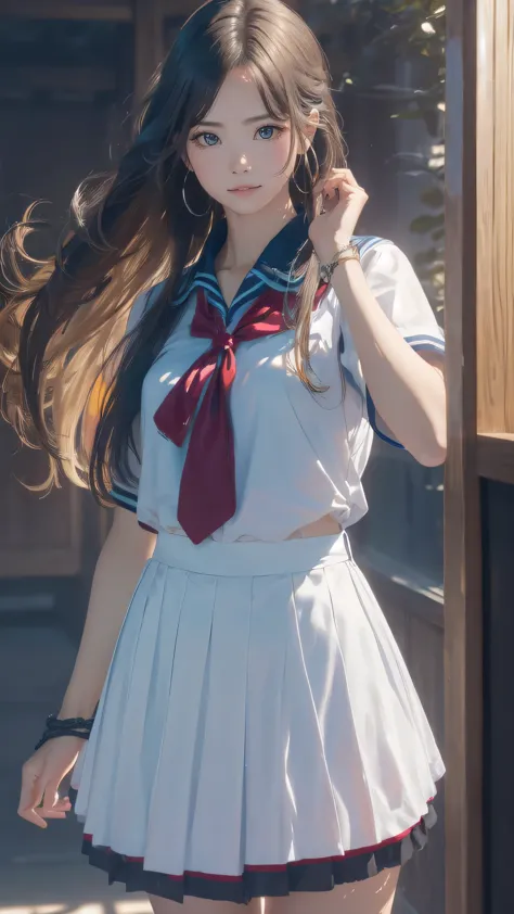 high school girl,(random place),(random pose),(long straight hair),(Highest image quality, (8K), Ultra-realistic, Best Quality, ...