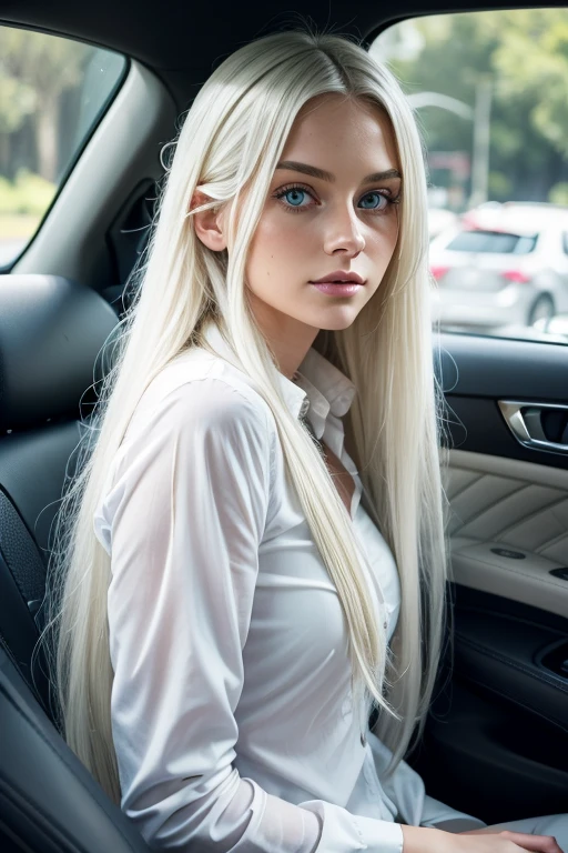 Masterpiece, long white hair, long white hair, (waist length hair ...