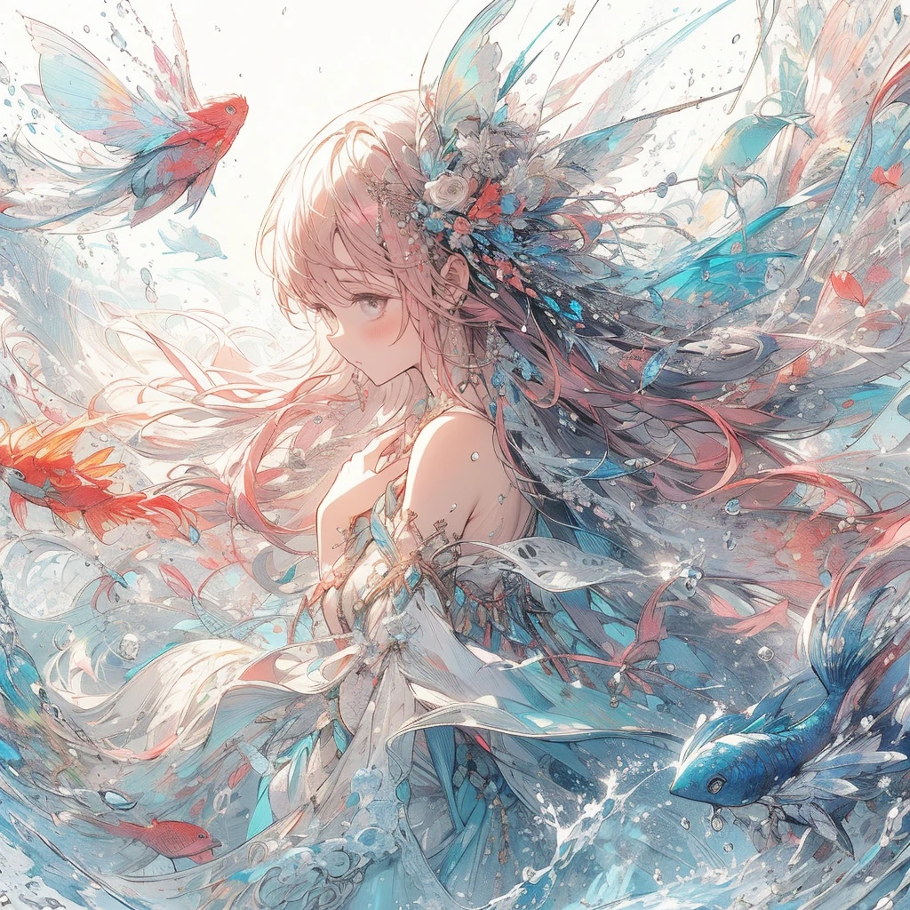 (exquisite, beautiful, very detailed, masterpiece, high quality,High resolution),(soft thin lines:1.2, beautiful and delicate face),In the darkness, a fairy princess knight holds a sword wrapped in flame magic and looks at me.,body whole,from a little far away,butterfly-like fairy wings, The fire is rising,((A red dress with a flame motif,lace and jewels and frills)),(The ends of her hair look like flames,The ends of the hair shine),(earrings,beautifulチョーカー,Gold ankles),(deep pink cheeks,plump pink lips,Fair skin, slim), (serious,battle scene,fantasy),Mature,