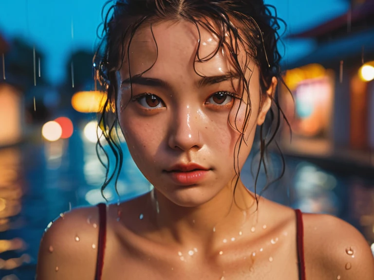 8k, masterpiece, best quality, style chinese, surreal dramatic lighting shadow, (lofi, analog), kodak film by Brandon Woelfel Ryan McGinley,
background is wet tshirt (water drops:1.2), splash detailed,
1girl, perfect face, perfect eye, looking at viewer, (Authentic skin texture:1.3)