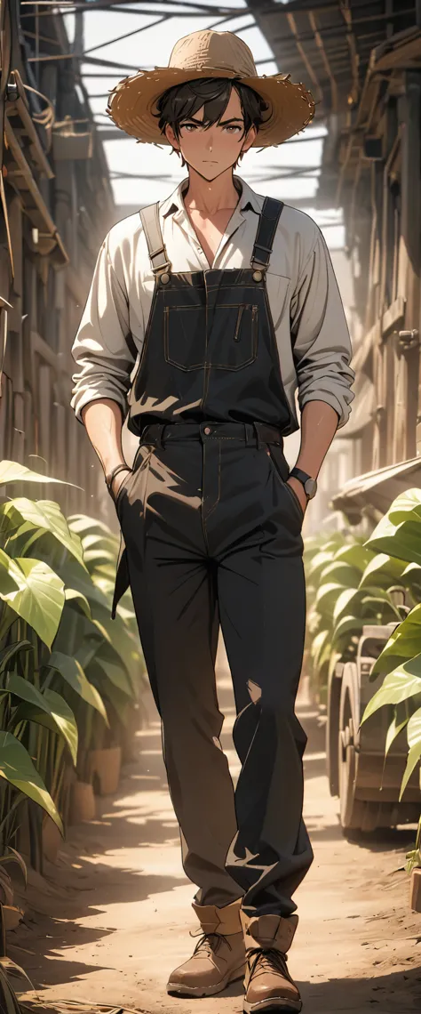 farmer，8k，high quality，masterpiece，super fine，rich details