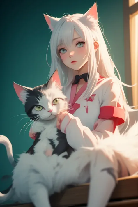 Anime Katze Arzt