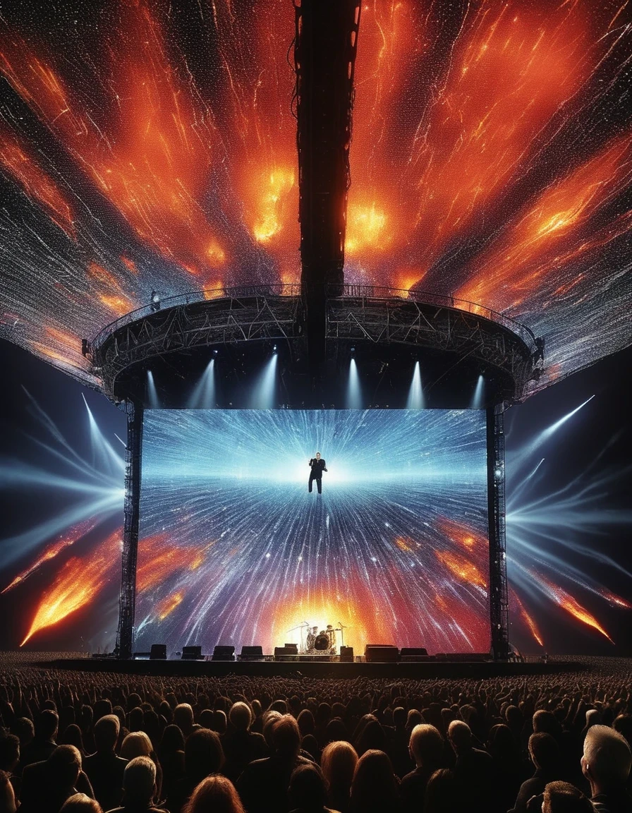 Powerful device technology，Presenting you a fusion art、and imagination’s real dreams。During a live performance by legendary Irish rock band U2，&quot;Cracked&quot; LED screen、Code tunnel extending to the sky、The falling fire rain seemed to pass over the audience&#39;s shoulders