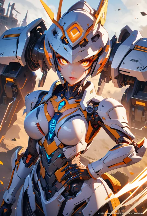 anime style image of a woman with a skeleton body and helmet, unreal engine rendering + goddess, biomechanics oppein, highly det...