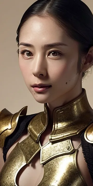 realistic, High resolution, soft light,1 female, alone, hip up, glowing skin, (detailed face), chinese armor