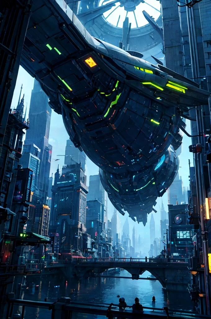 Floating Futuristic City