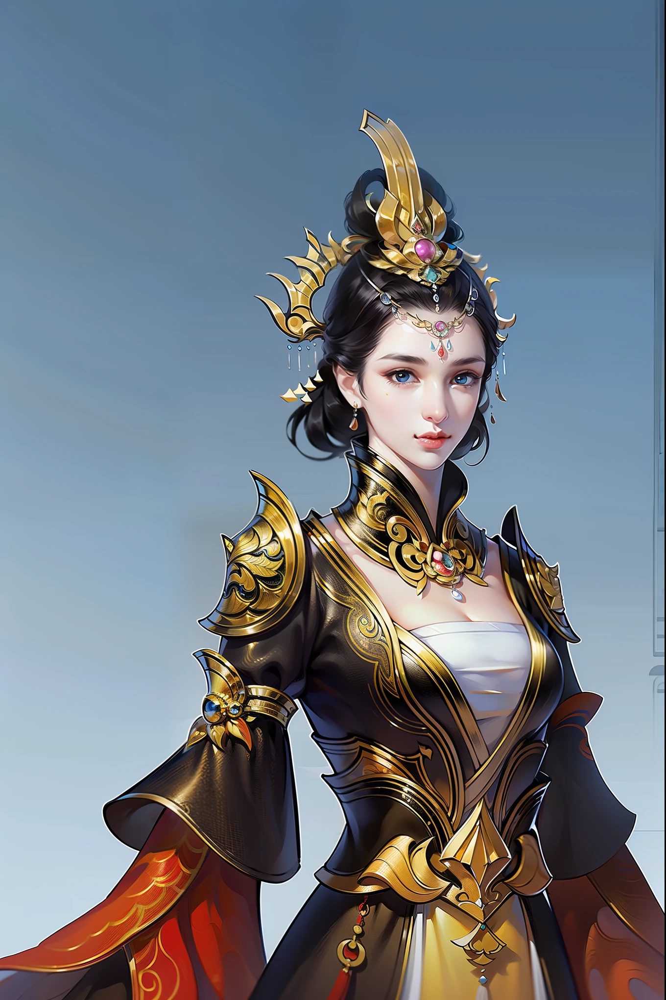 （masterpiece，super detailed，HD details，highly detailed art）1 woman，barefoot，silk，Xian Xia，bust，alone，Highly detailed character designs from East Asia，Game character costume design，ultra high resolution, sharp focus, epic work, masterpiece, (Very detailed CG unified 8k wallpaper)，pretty face，beautiful eyes，HD details