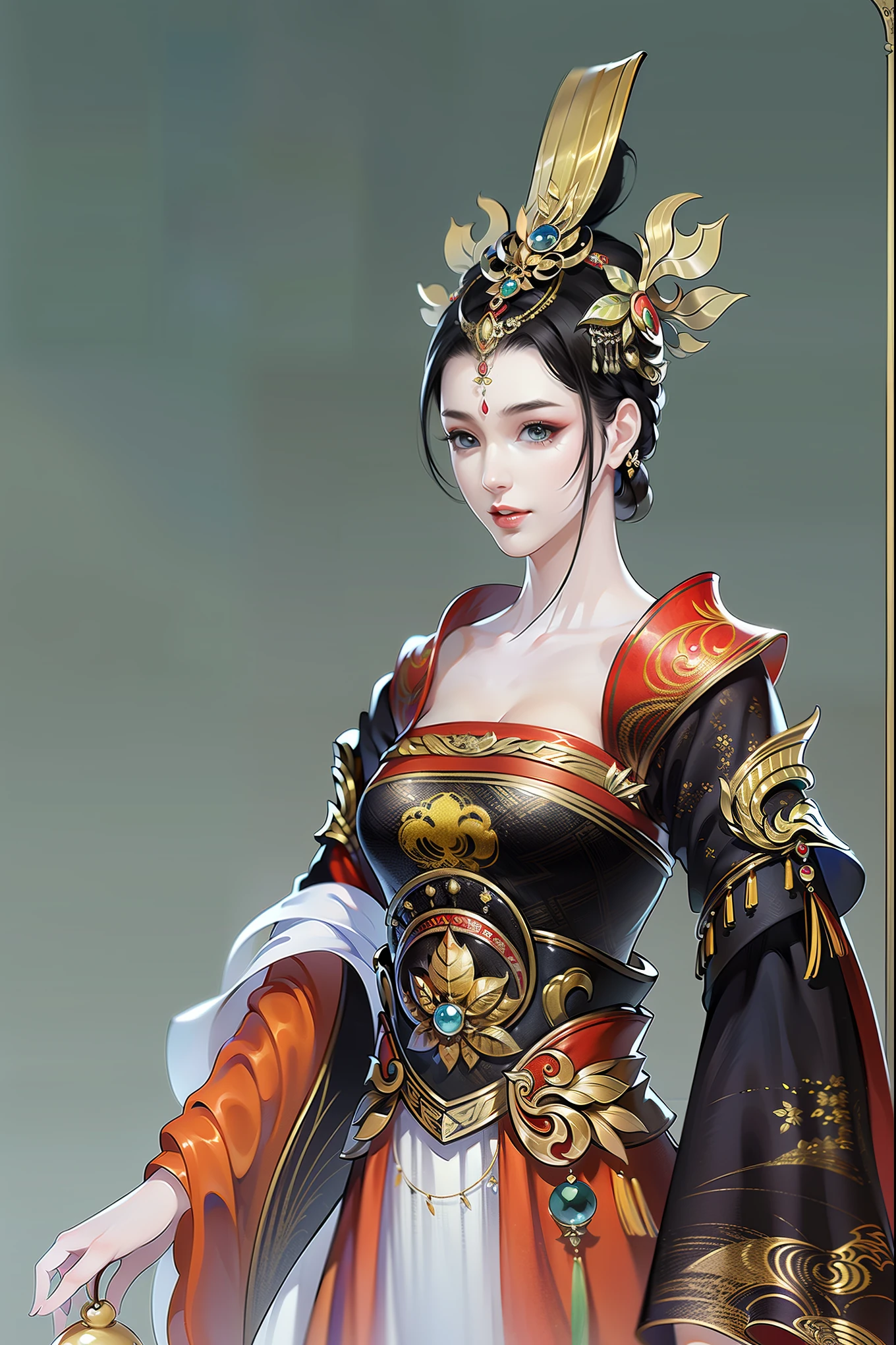 （masterpiece，super detailed，HD details，highly detailed art）1 woman，barefoot，silk，Xian Xia，bust，alone，Highly detailed character designs from East Asia，Game character costume design，ultra high resolution, sharp focus, epic work, masterpiece, (Very detailed CG unified 8k wallpaper)，pretty face，beautiful eyes，HD details