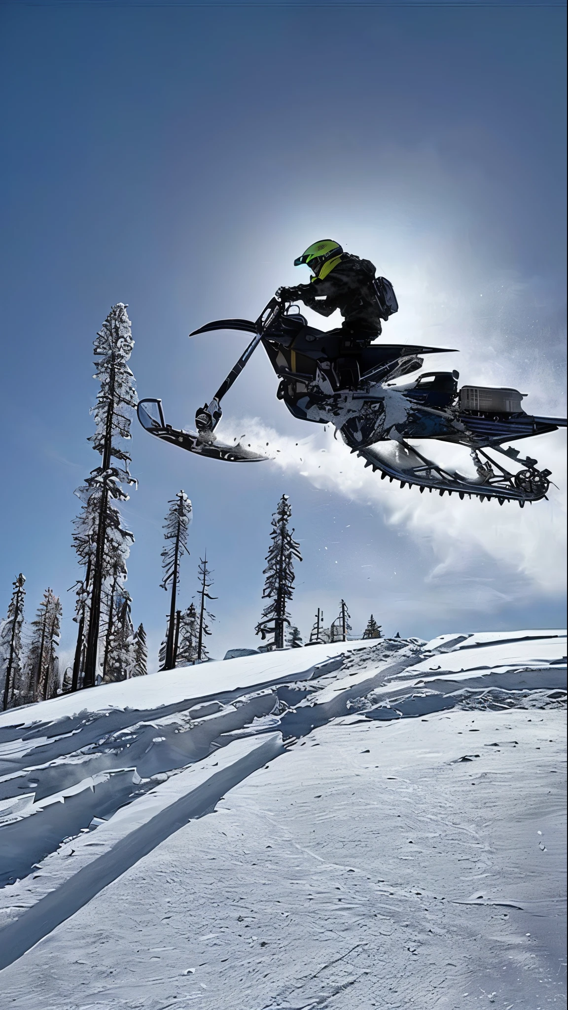 skier in mid air doing a jump on a ski slope, skidding, stunning ski, greg rutkowski ”, instagram post, chris moore”, epic low shot, extreme sports, epic action shot, extreme sports photography, stunning skied, pulling the move'derp banshee ', by Jeffrey Smith, jeremy bennett, high midair shot, wide angle dynamic action shot, action sports