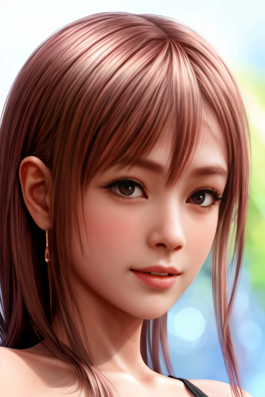 Honoka, close up, face, portrait, hungry sexy look, add_detail:1