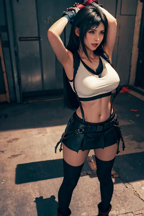 nsfw, {{{masterpiece}}}, {{{best quality}}}, {{ultra-detailed}}, {{an extremely delicate and beautiful}}, 4K, HDR,
BREAK
 {{Tifa...