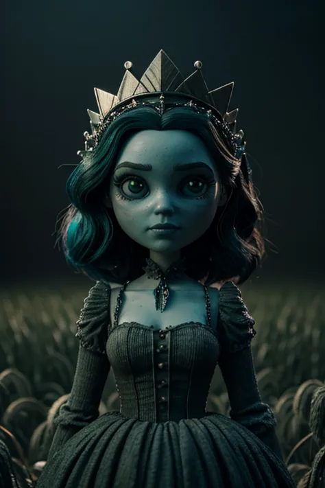 8k, artistic photography, best quality, masterpiece: 1.2), a (potrait:1.2) tim burton's corpse bride style diseny toon doll, ina...