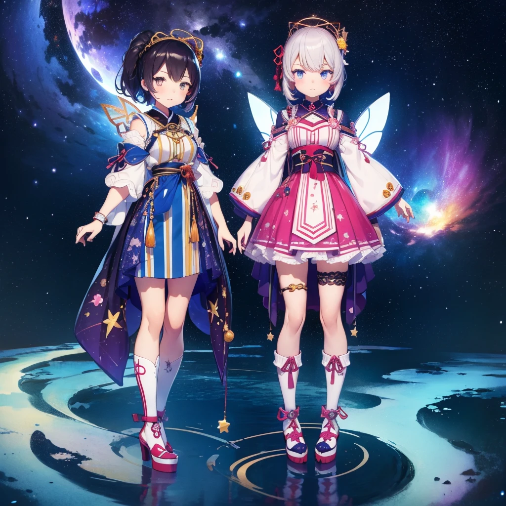 1girl、vtuber-fullbody、Star Fairy、masterpiece、official art、Super detailed -  SeaArt AI