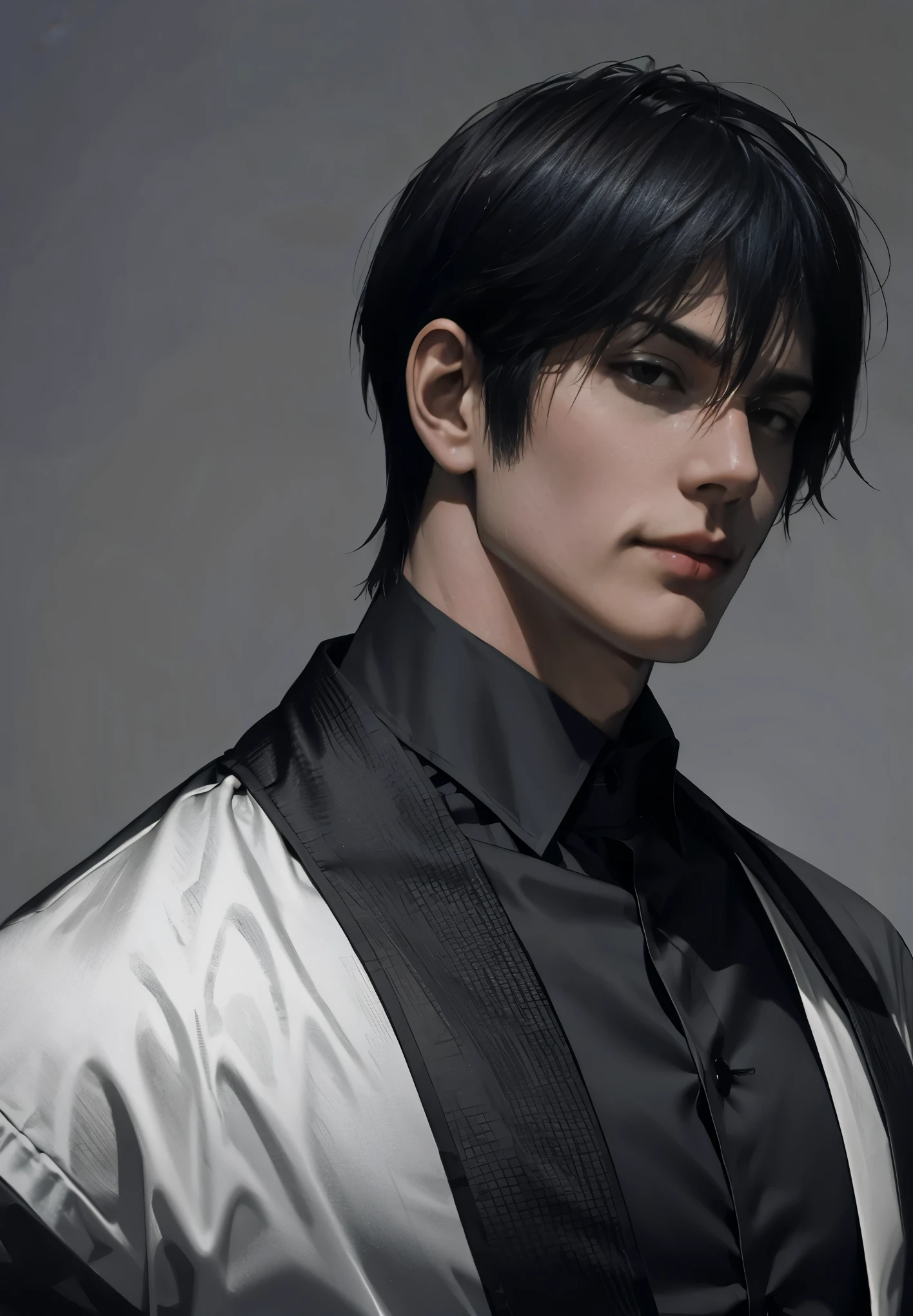 vampire_gentilhomme, seulement, portrait,, (majestueux, génial, Exquis:1.3),Toji Fushiguro