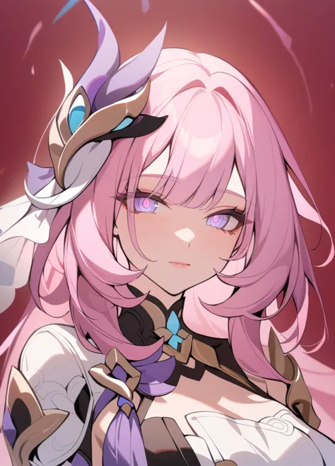 masterpiece, highest quality, 1 girl, alone, looking at the viewer, bangs, Elysia, Honkai Impact, pink hair, pink eyes, long hai...