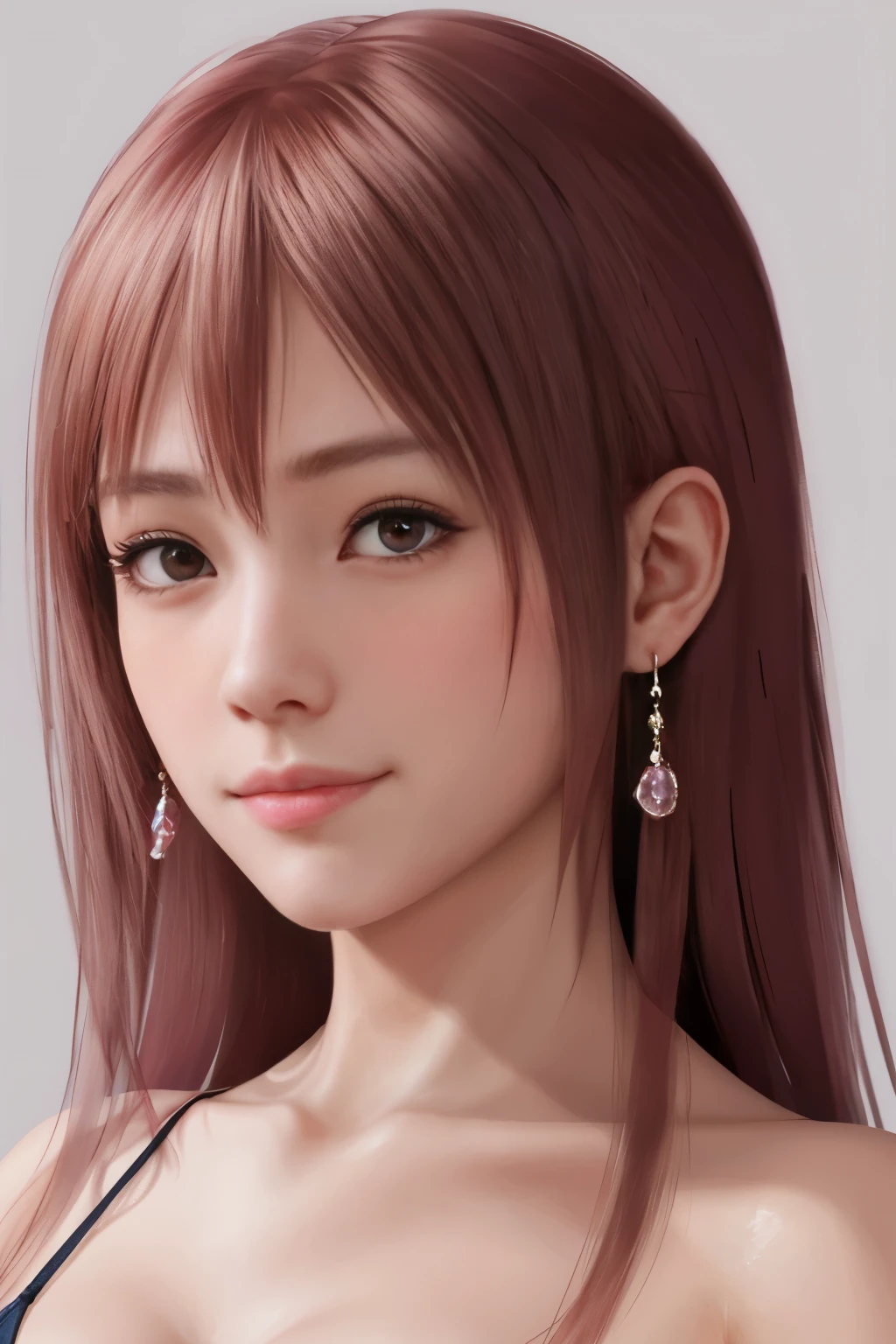 Honoka, close up, face, portrait, wondering look, add_detail:1, feminine muscles 