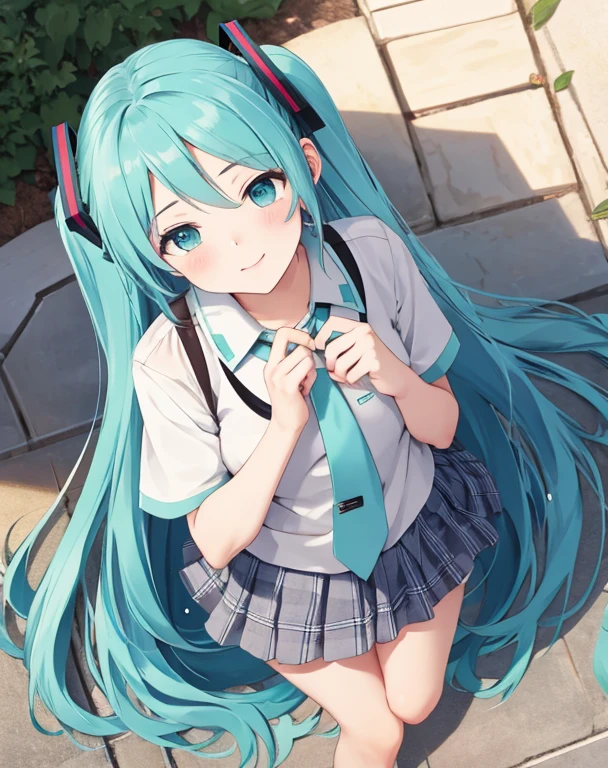 masterpiece, best quality, 1girl, hatsune miku, peeing on me 