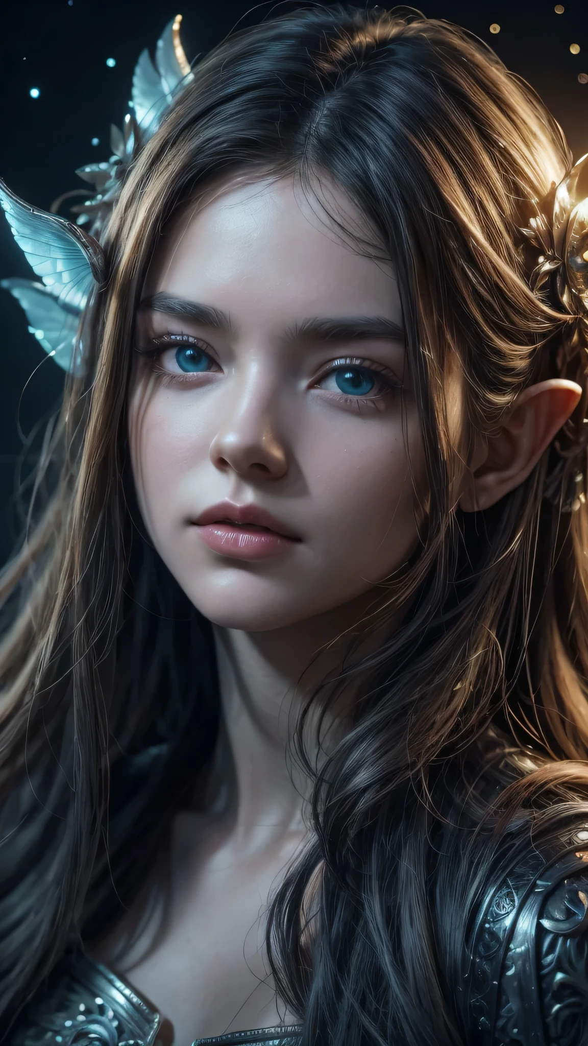 (Best quality, 4k, High-resolution, Masterpiece:1.2), Ultra-detailed, Realistic, Radiant lighting, Epoch Elves, Portraits, Fantastical colors, Fine art, Ethereal beings, Dreamlike, Whimsical creatures, Detailed facial features, Glowing eyes, Elven beauties, Ethereal glow, Mythical creatures, Harmonious composition, Dazzling colors, Stunning visual effects, Otherworldly appearance, Mesmerizing artistry, 