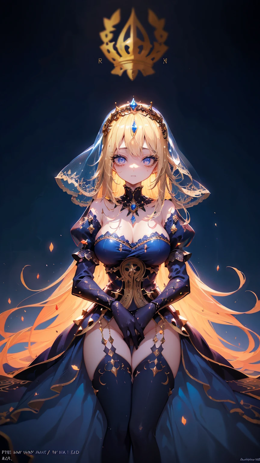 femme aux cheveux blonds en robe bleue avec voile et voile sur la tête, belle jeune fille fantastique, art fantastique détaillé, bel art fantastique, princesse blonde aux cheveux, artgerm sur artstation pixiv, belle jeune fille, ((une belle impératrice fantastique)), 2. Oeuvre fantastique d&#39;anime CGI 5 D, style artistique fantastique, art animé numérique détaillé, Art de style fantastique