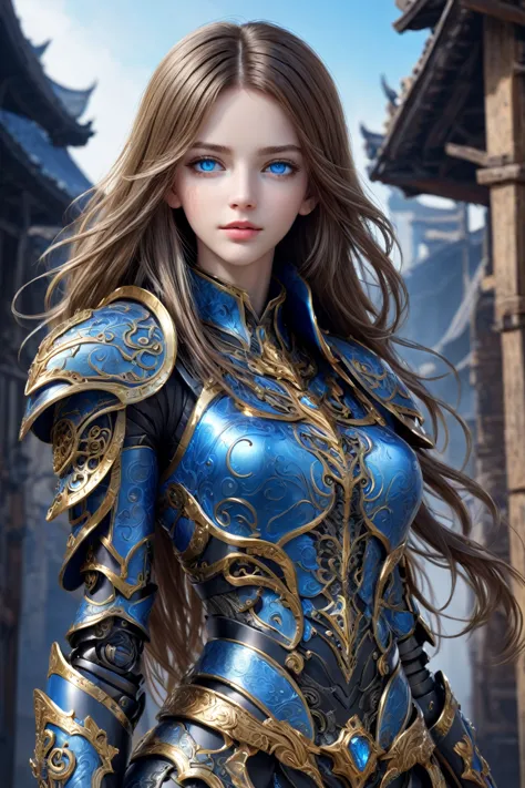 front_view, masterpiece, best quality, photorealistic, raw photo, (1girl, looking at viewer), long hair, mechanical black armor,...