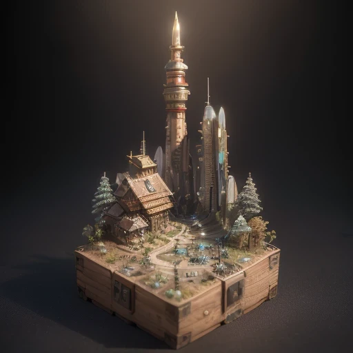 6598年Marte realistic model, (Bifurcação, foto original, melhor qualidade, obra de arte:1.4),SteampunkCyberpunk6820 Cidade,(CyberpunkMarte light:1.3), Marte (relacionado à terra),(in a pequena natureza box:1.3),isométrico, pequena natureza, paisagem on foundation,paisagem,