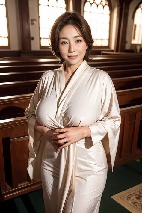 50 year old mature woman、Japanese、Classy sex appeal、beautiful woman、sexy、透明Whitening skin、Perfect natural light、8K high quality、...