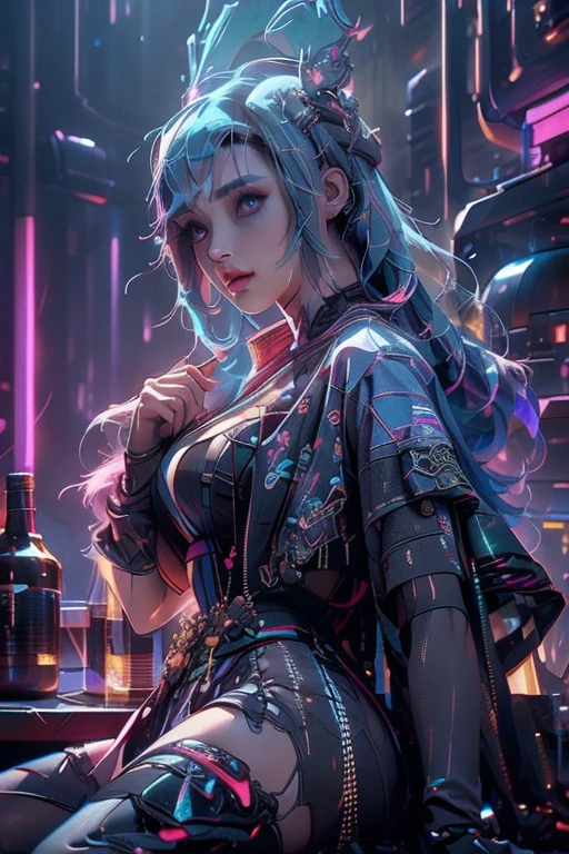 ((คุณภาพดีที่สุด)), ((ผลงานชิ้นเอก)), (รายละเอียด: 1.4), 3d, ฟิกเกอร์หญิง Cyberpunk ที่สวยงาม, เอชดีอาร์ (ช่วงไดนามิกสูง), เครื่องแต่งกายจีนโบราณ, ซาติน, เรย์ เทรซซิ่ง, NVIDIA RTX, สุดยอดความละเอียด, ไม่จริง 5, การกระเจิงใต้ผิวดิน, พื้นผิว PBR, หลังการประมวลผล, การกรองแบบแอนไอโซทรอปิก, ความชัดลึก, ความคมชัดและความคมชัดสูงสุด, พื้นผิวหลายชั้น, Albedo และแผนที่ไฮไลท์, การแรเงาพื้นผิว, การจำลองอันแม่นยำของการโต้ตอบระหว่างวัสดุแสง, สัดส่วนที่สมบูรณ์แบบ, การเรนเดอร์ค่าออกเทน, แสงสองสี, รูรับแสงขนาดใหญ่, ค่า ISO ต่ำ, สมดุลสีขาว, กฎข้อที่สาม, ไฟล์ดิบ 8K, รายละเอียดนิ้ว, คุณสมบัติใบหน้าที่ประณีต, มุ่งเน้นไปที่ใบหน้า