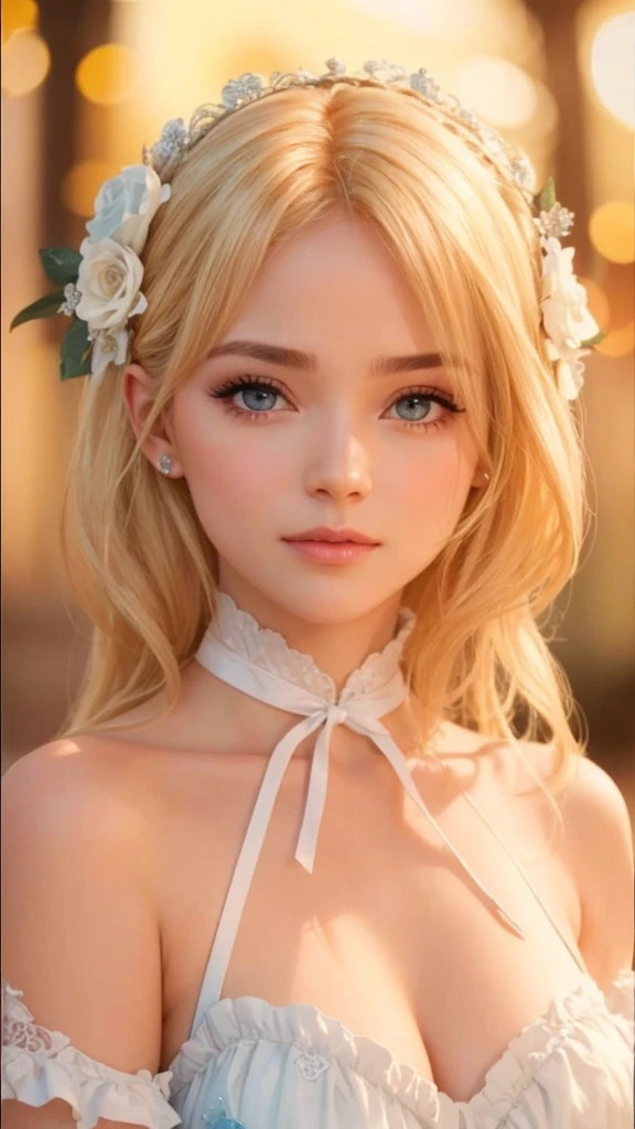 "Mary Rose" (best qualityer,4K,8k,high resolution,work of art:1.2), ultra detali, realisitic:1.37, portraits, swirly vibrant colors, natural lighting, hair blonde, mesmerizing blue eyes, flawless face, symmetrical features, perfectbody, makeup to correct flaws